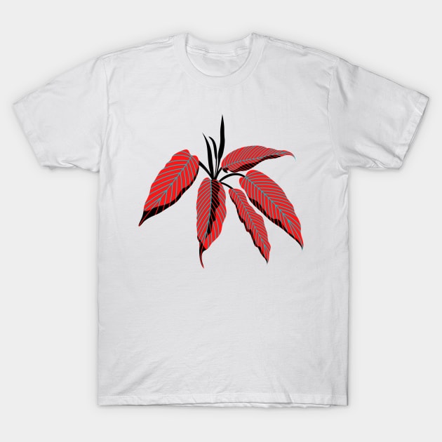 PINK LEAVES DESIGN T-Shirt by Artistic_st